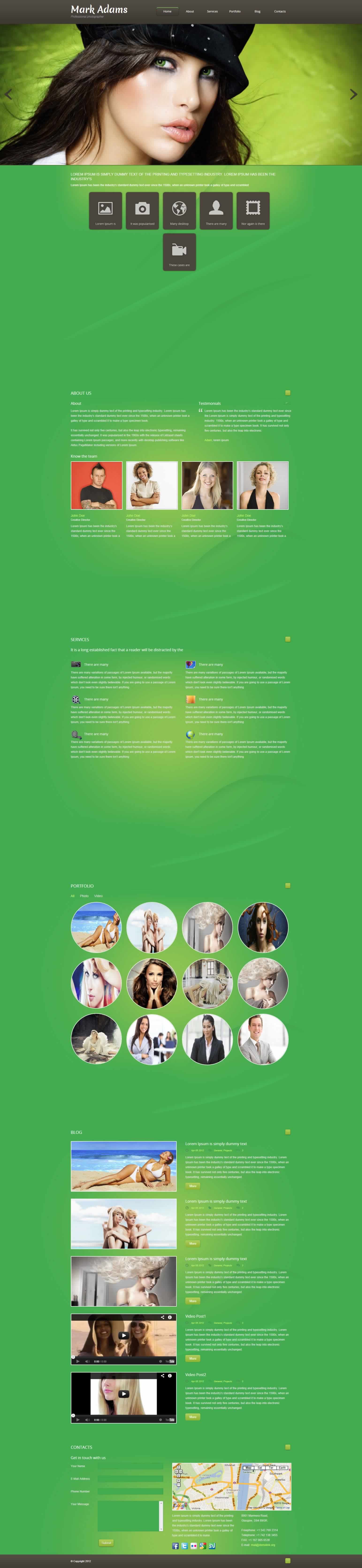 Photographer's 1-page Design